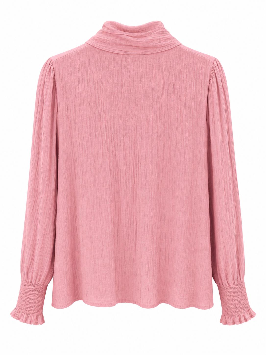 Camisa lazada rosa fucsia