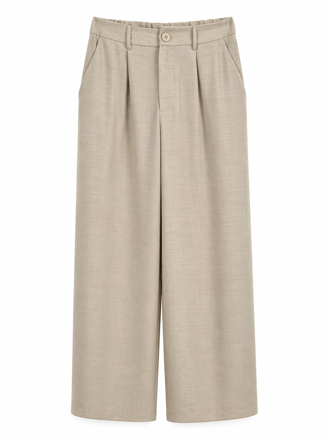 Pantalón suelto beige