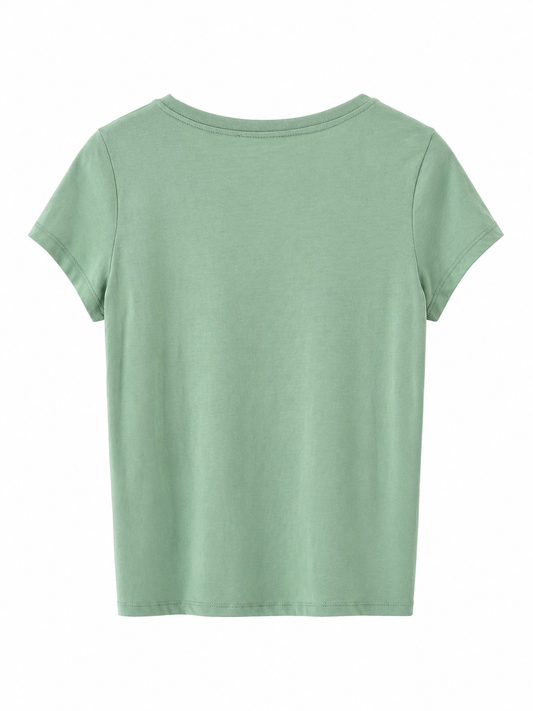 Camiseta básica verde