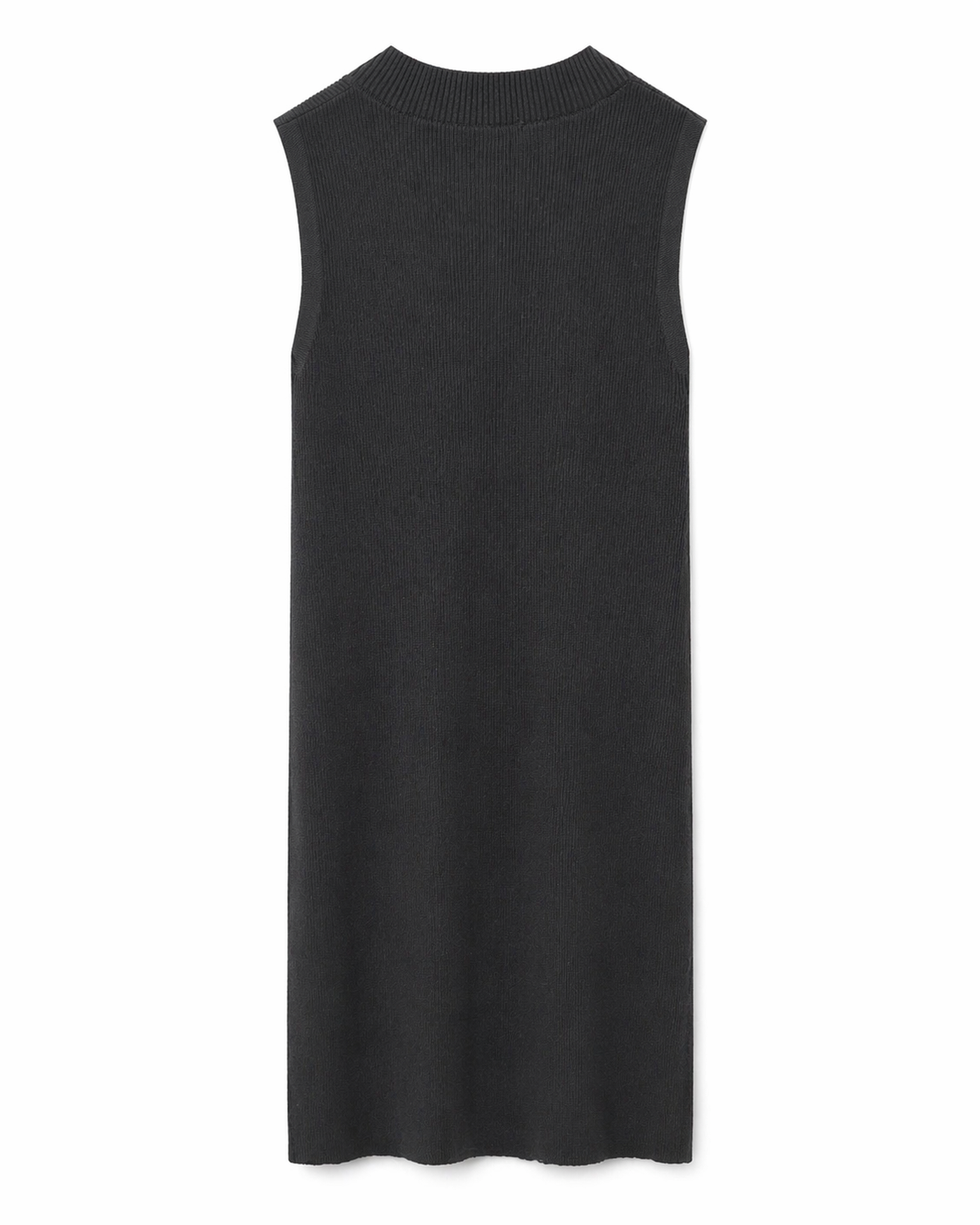 Vestido canalé con pañuelo