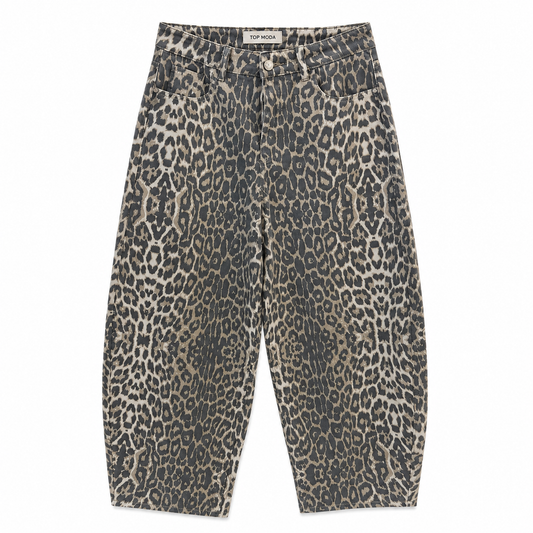 Pantalón leopardo globo