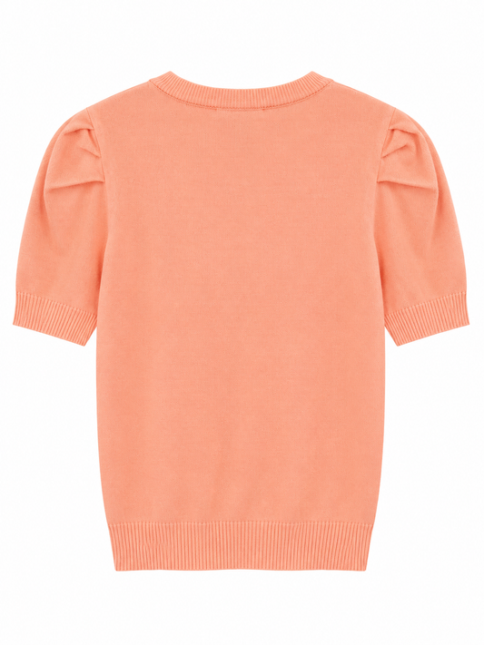 Camiseta de hilo salmón