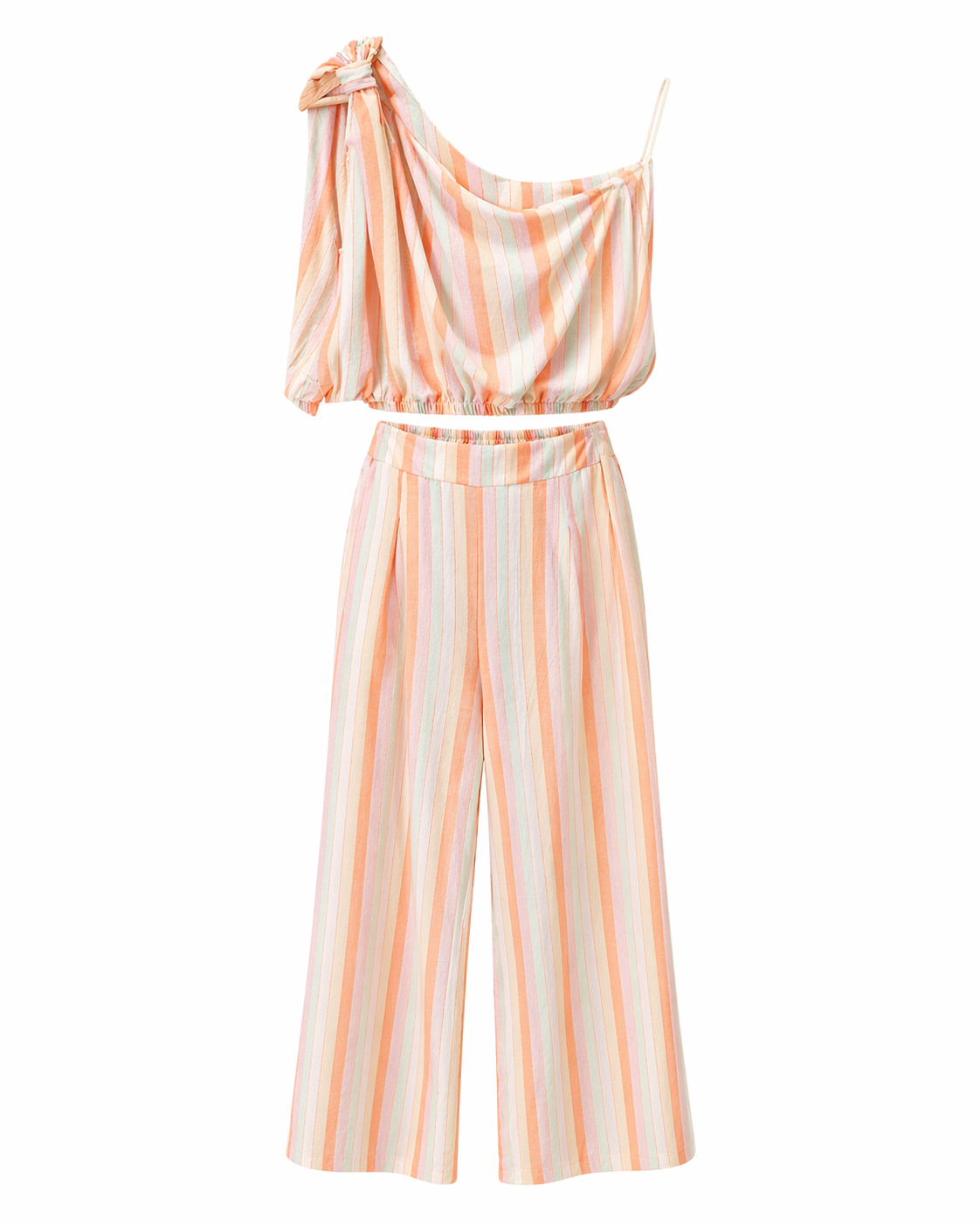 Conjunto pastel rayas