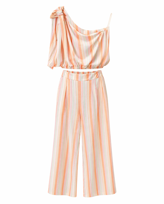 Conjunto pastel rayas