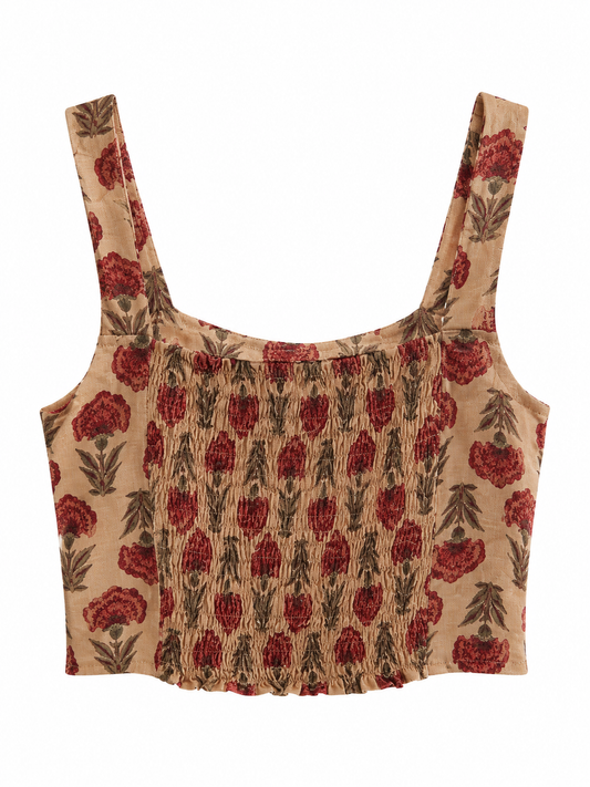 Top floral coral