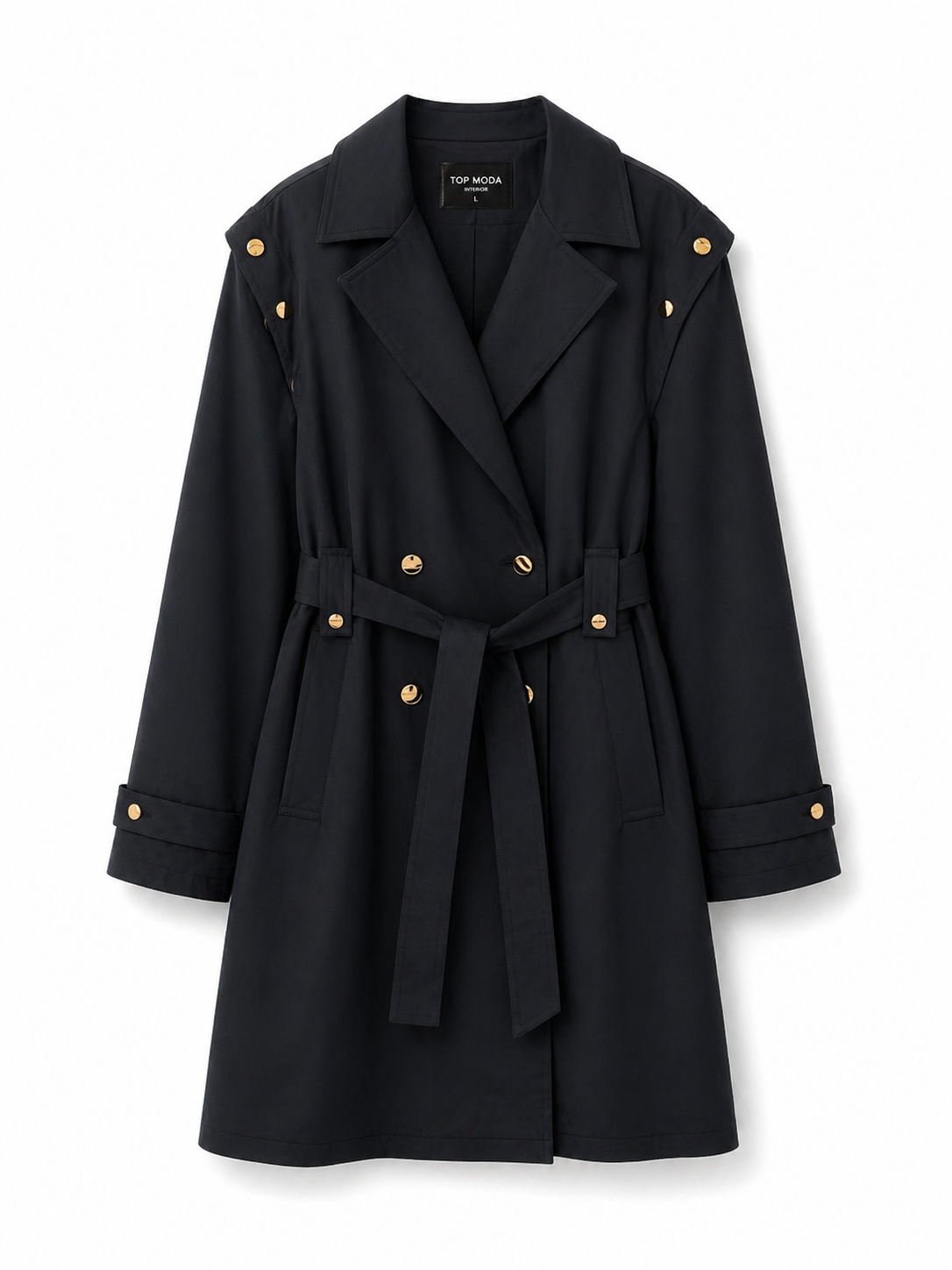 Gabardina azul marino