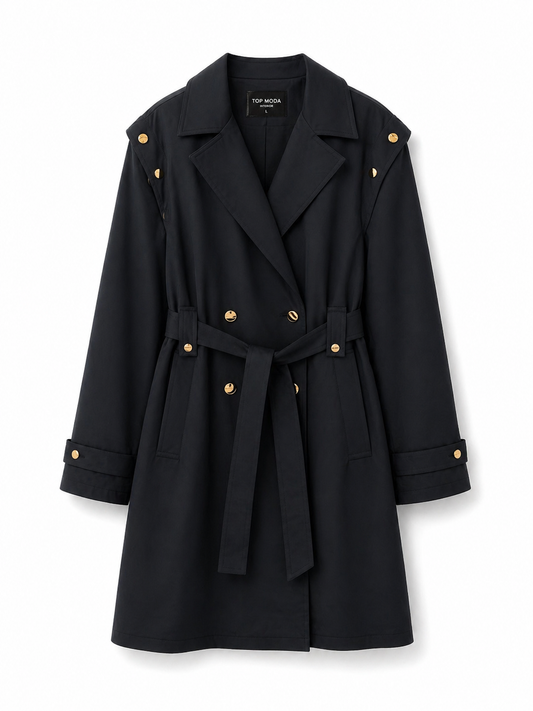 Gabardina azul marino