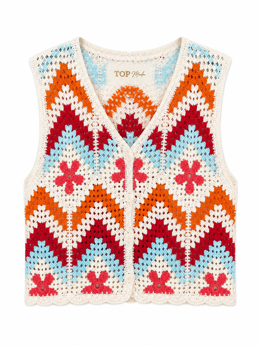Chalequillo crochet colores