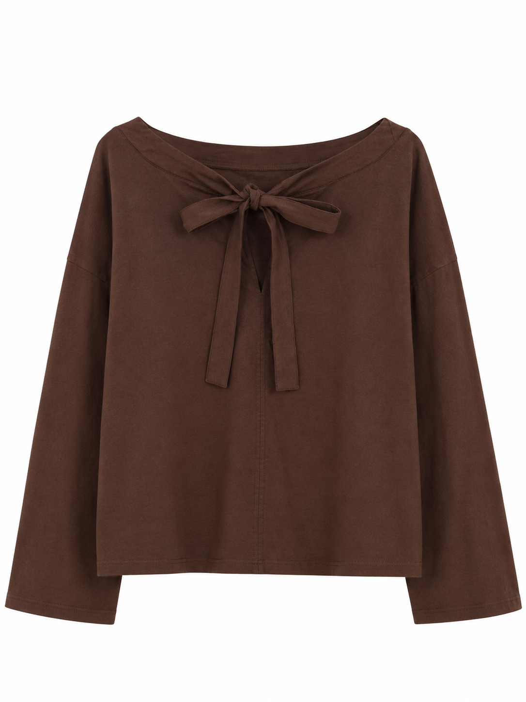 Camisa marrón de lino