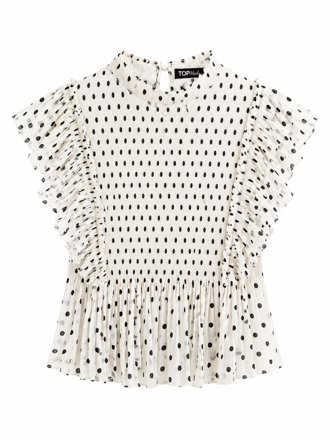 Camisa acordeón lunares