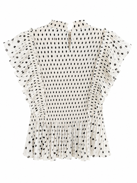 Camisa acordeón lunares