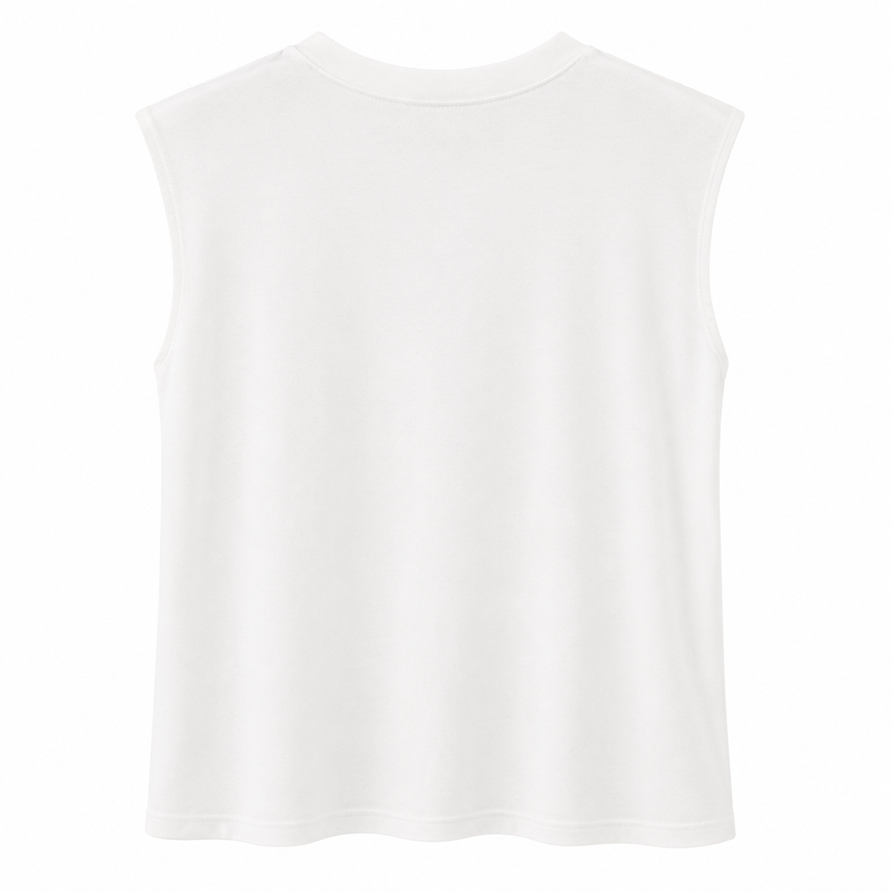 Camiseta blanca hombreras