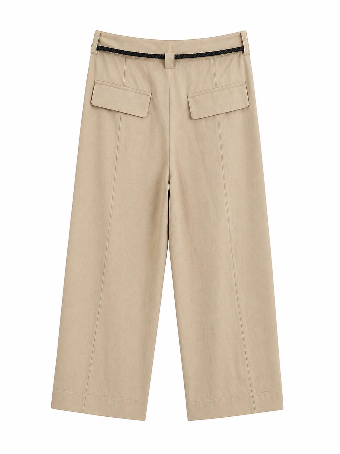 Pantalón de pinzas verde