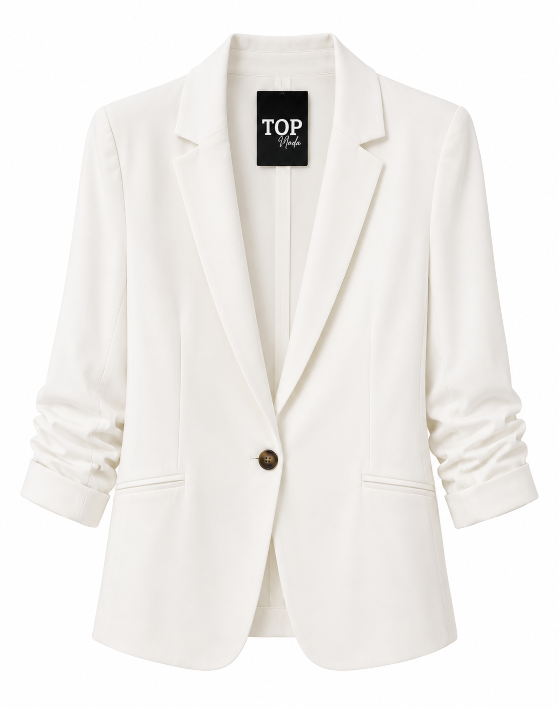 Blazer de lino blanco