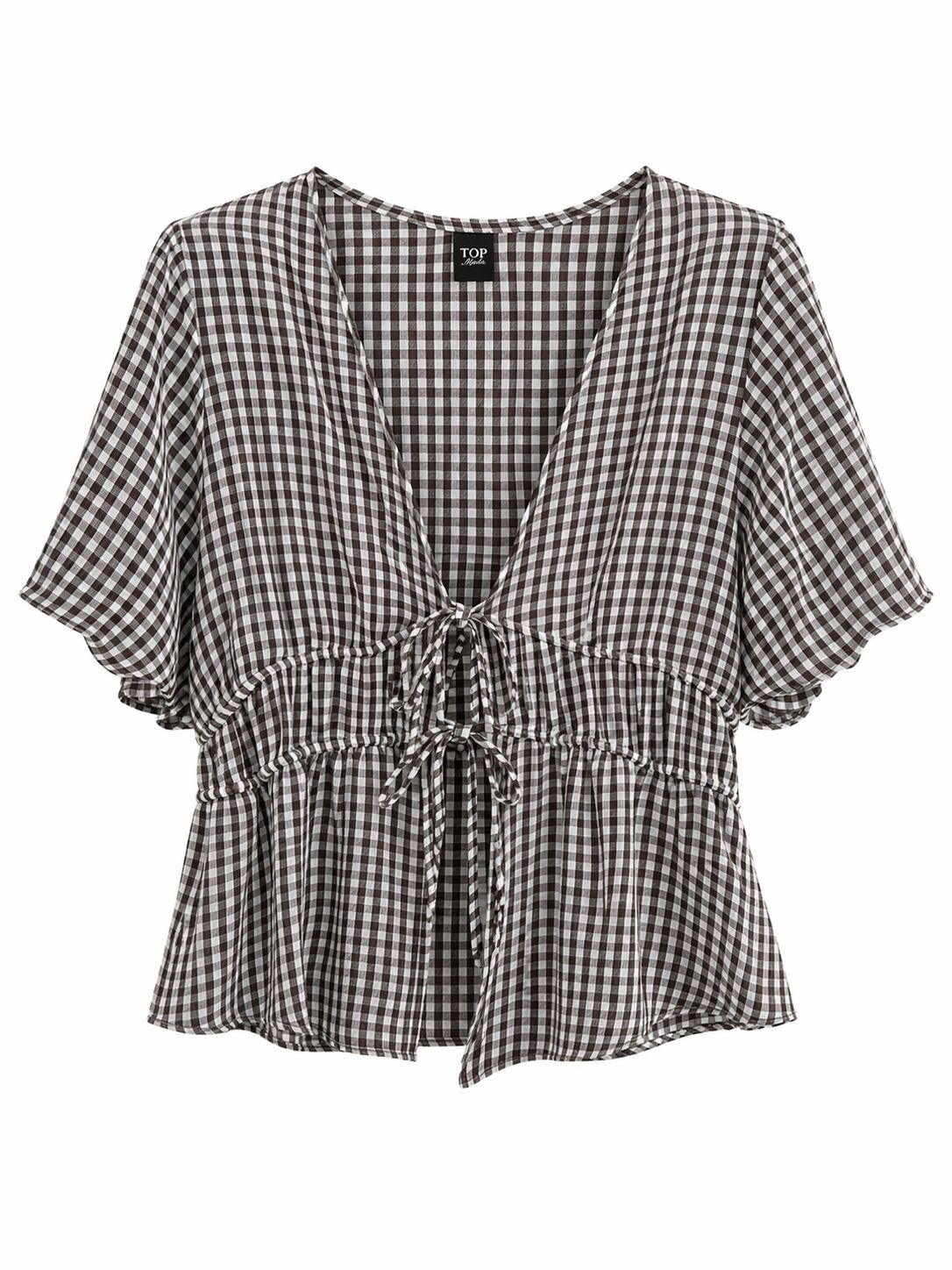Camisa cuadros marrón
