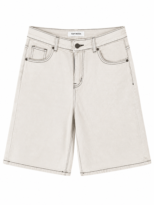 Bermuda beige vaquera