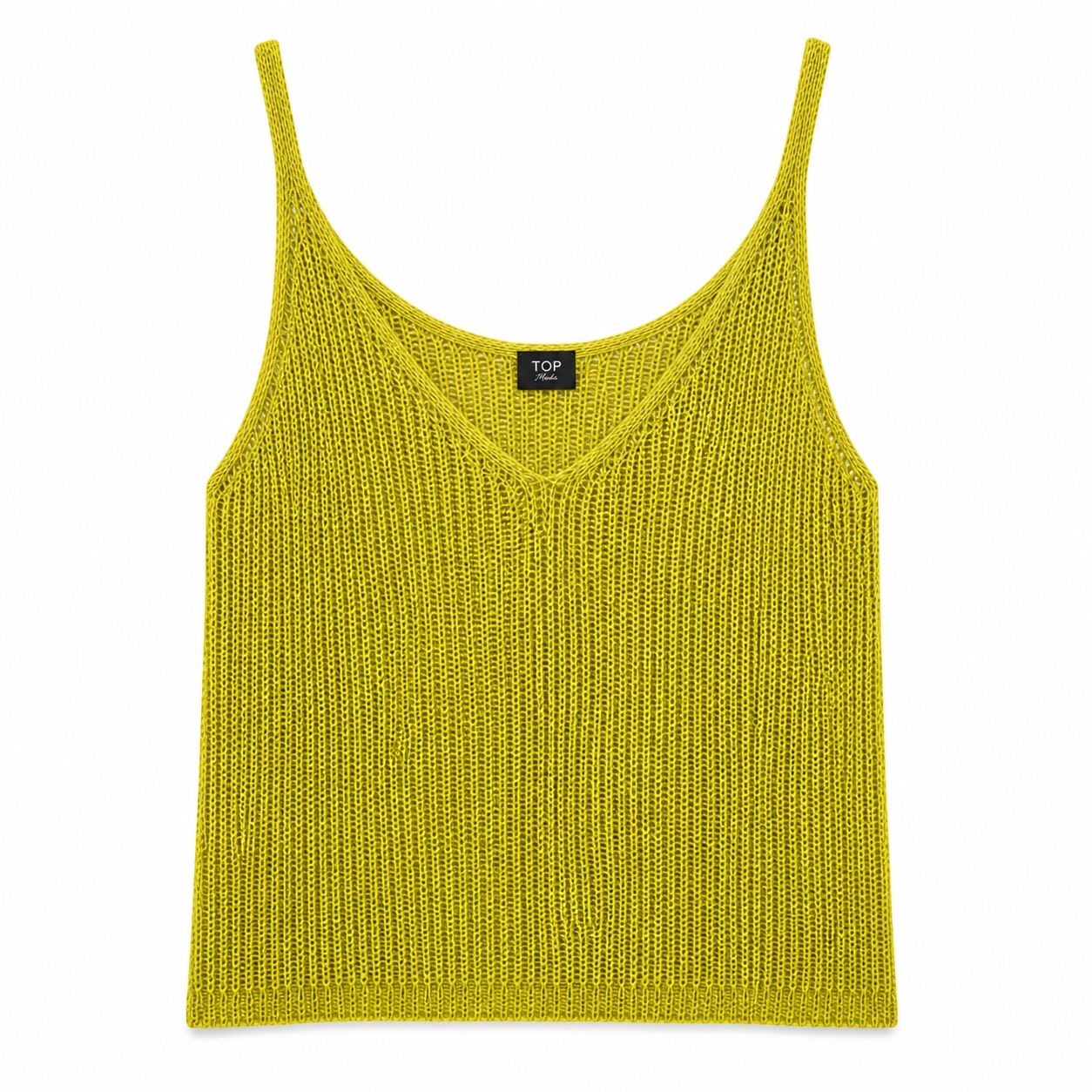 Top crochet verde lima