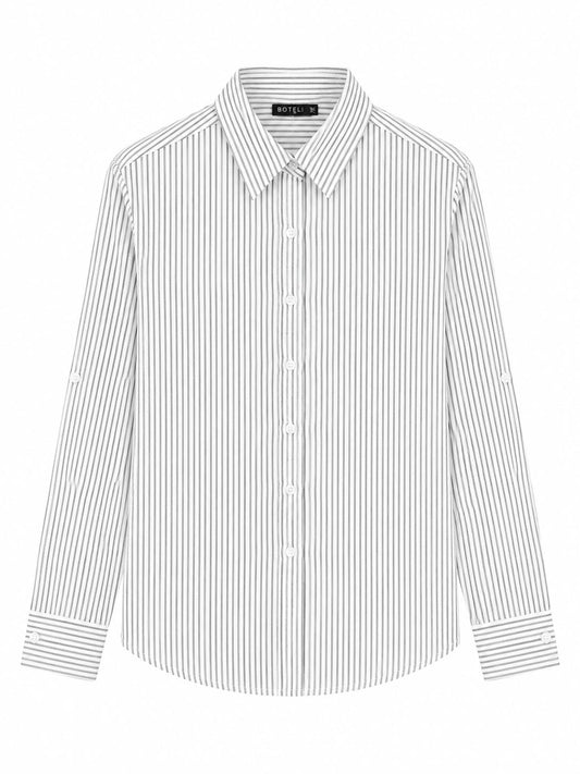 Camisa rayas verde botella