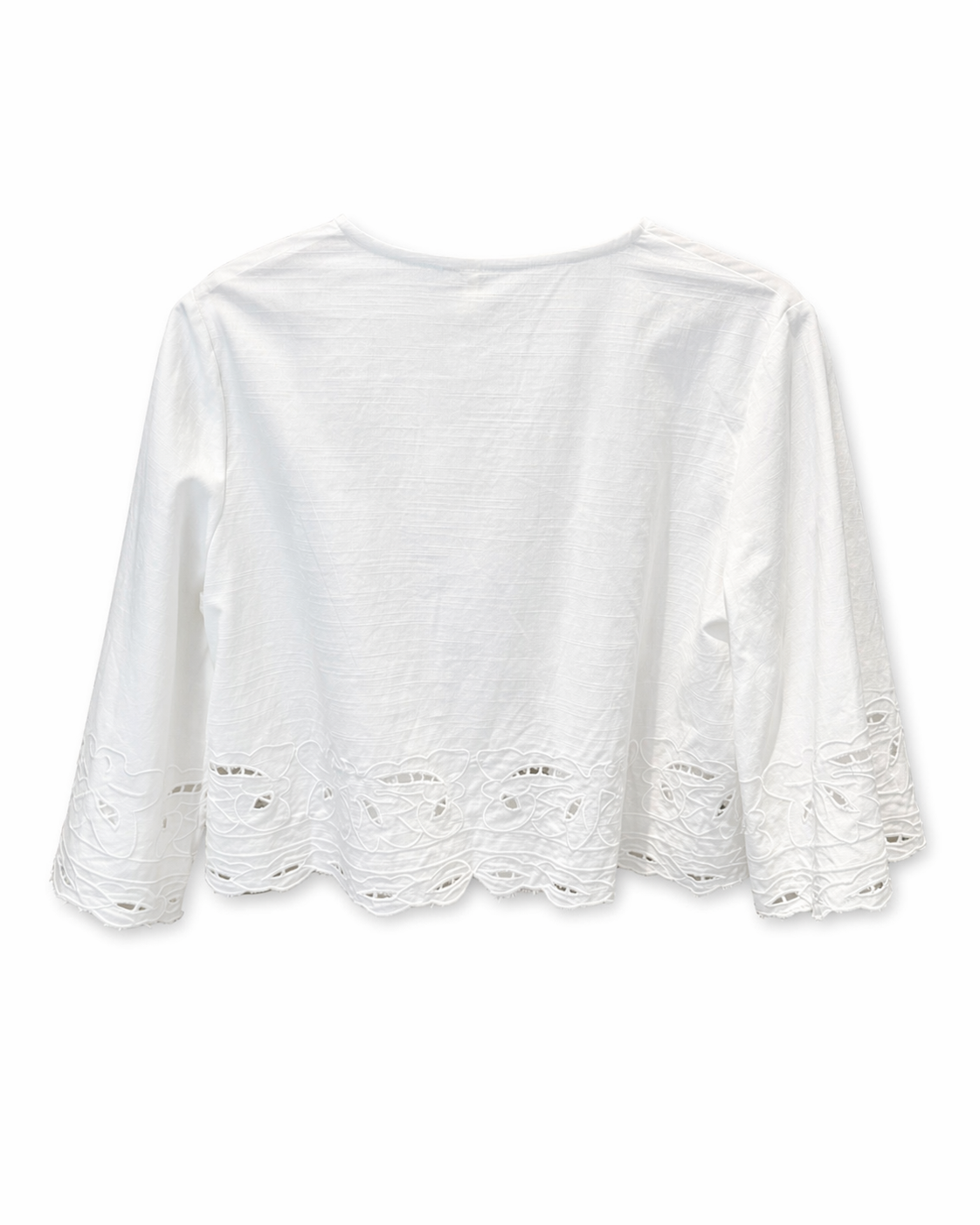 Camisa blanca borlones