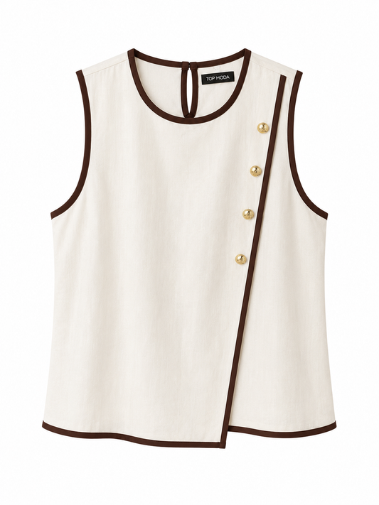 Conjunto beige botones