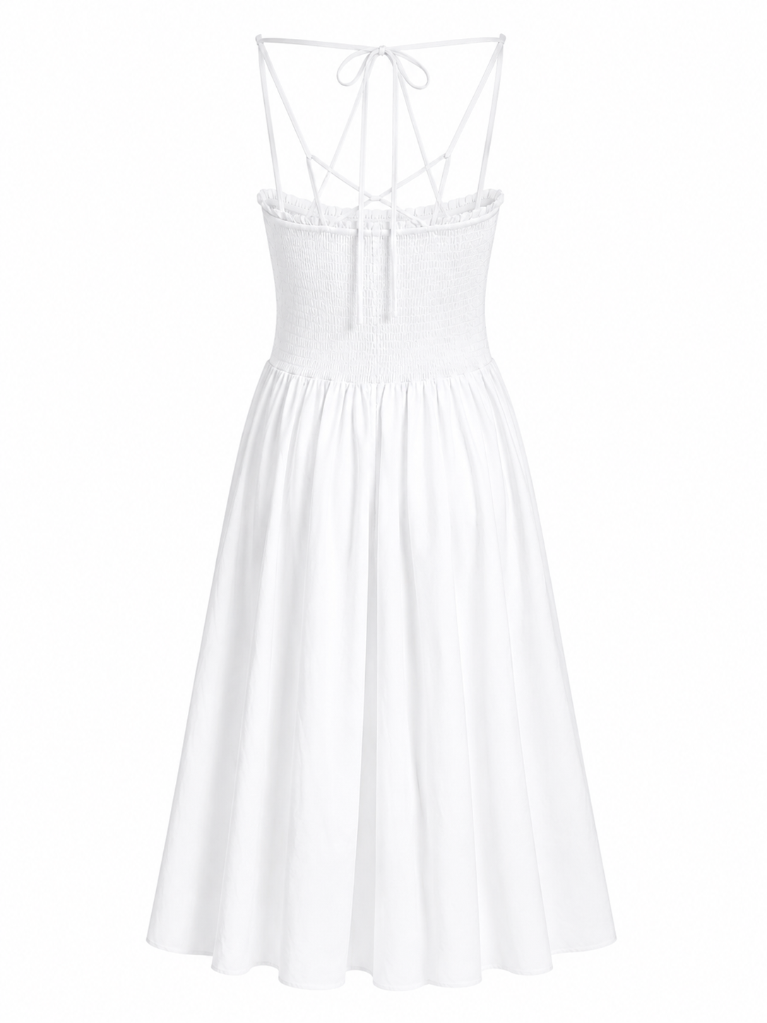 Vestido nido de abeja blanco