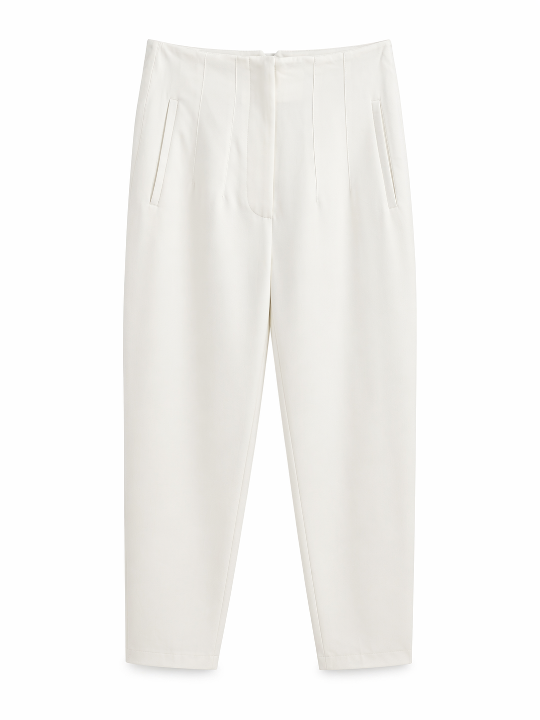 Pantalón de pinzas blanco