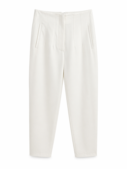 Pantalón de pinzas blanco