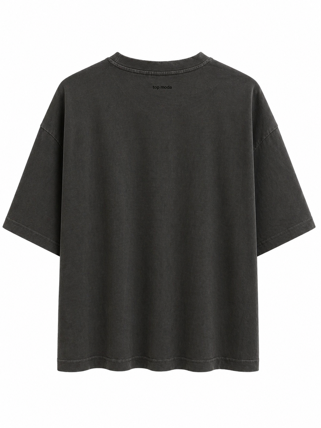 Camiseta negra efecto lavado