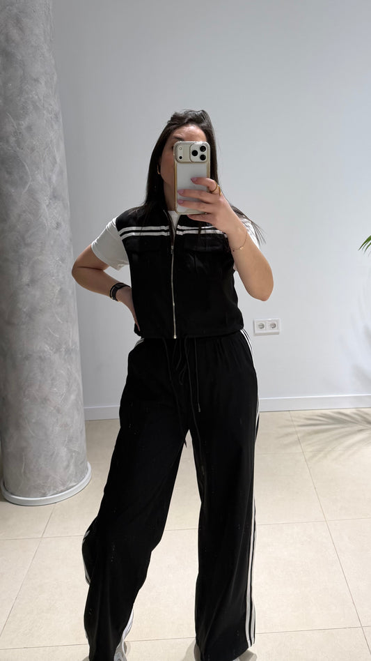 Conjunto de chándal negro